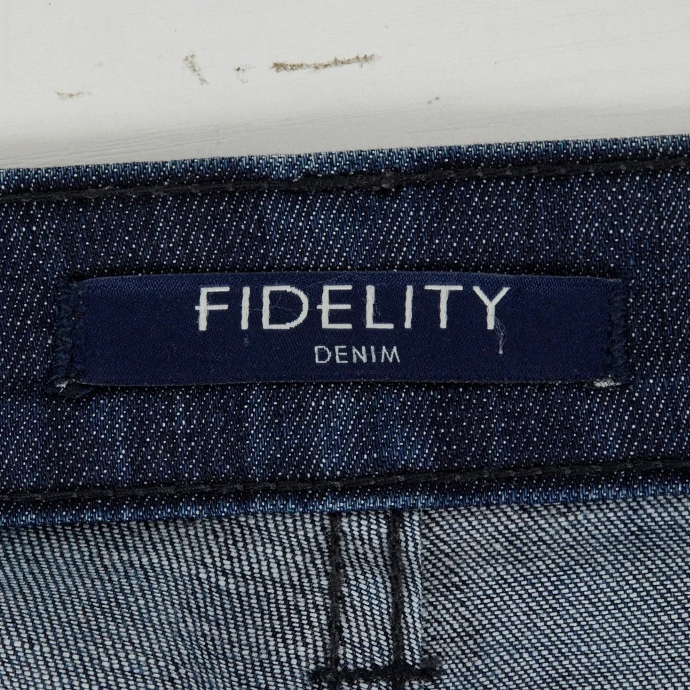 Fidelity Denim 50-11 Jeans Mens 38 Ventilator Blue Straight Leg Cott‎ Fits 38x30